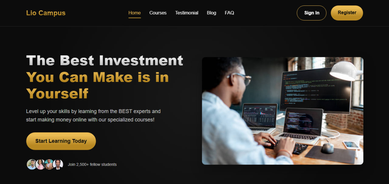 Online Course Platform - E-learning website